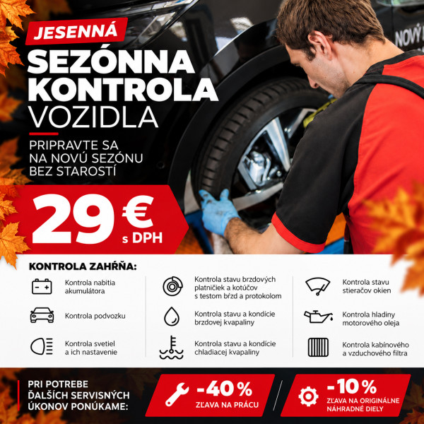 Jesenná kontrola vozidiel